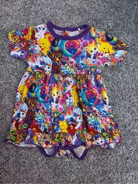 Show Stoppers Lisa Frank Print Toddler Bamboo Twirl Dress